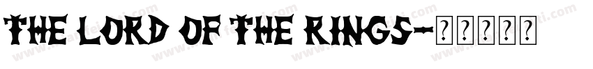 The Lord of the Rings字体转换